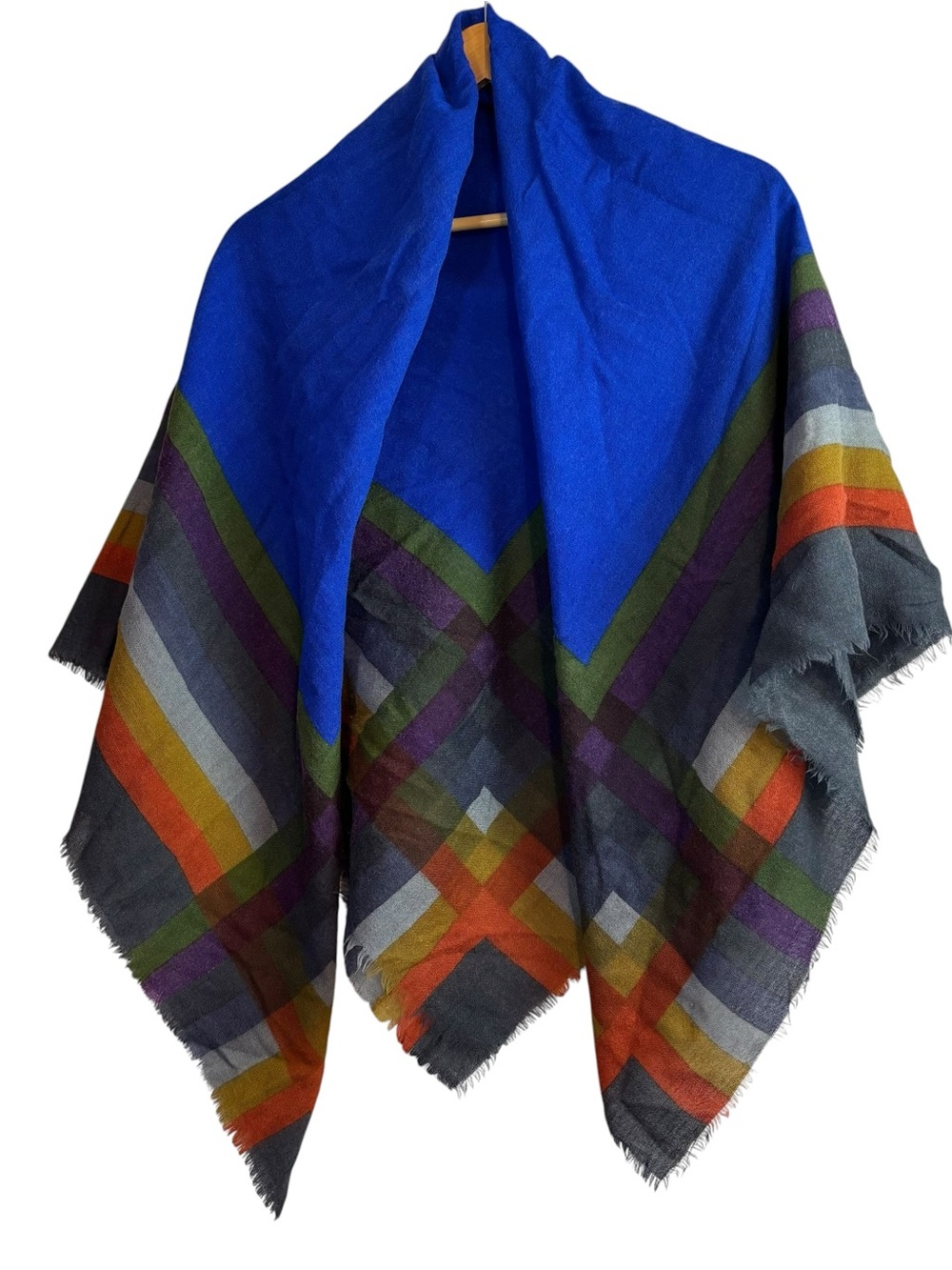 Bloomingdale’s 100% Wool Long Scarf shawl Wrap 54”x54”.
